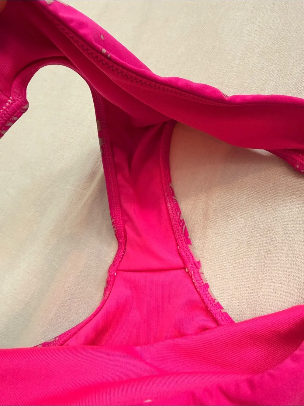 Girls' Hot Pink Floral Two-Piece Swim Bikini